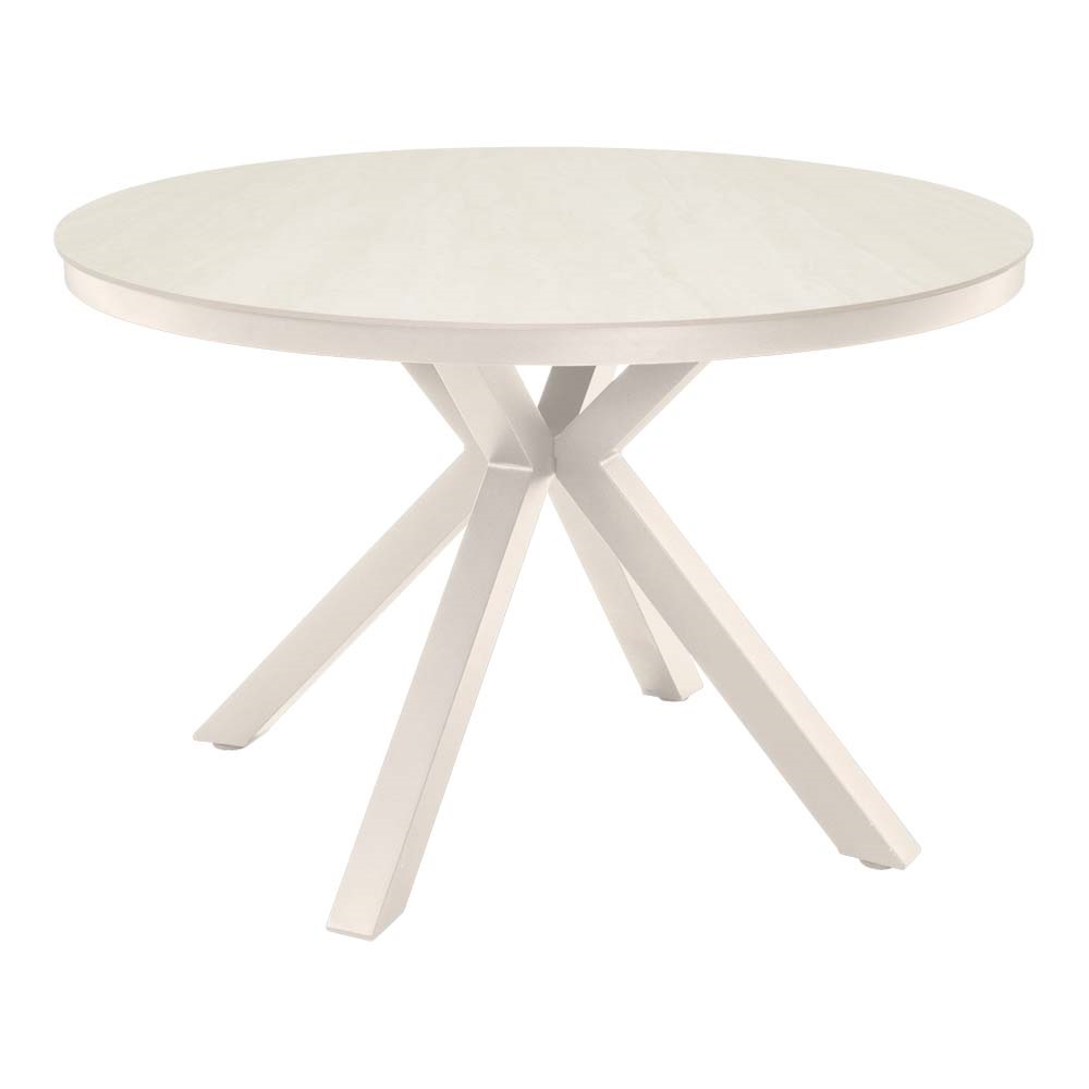 Lesli Living - Tuintafel Davos - Beige - Ø118cm