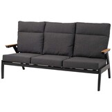 Lesli Living - Loveseat Florence - Zwart - 190x84x94cm
