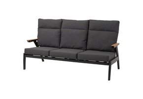 Lesli Living - Loveseat Florence - Zwart - 190x84x94cm