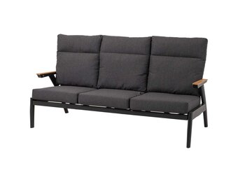 Lesli Living - Loveseat Florence - Zwart - 190x84x94cm