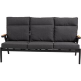 Lesli Living - Loveseat Florence - Zwart - 190x84x94cm