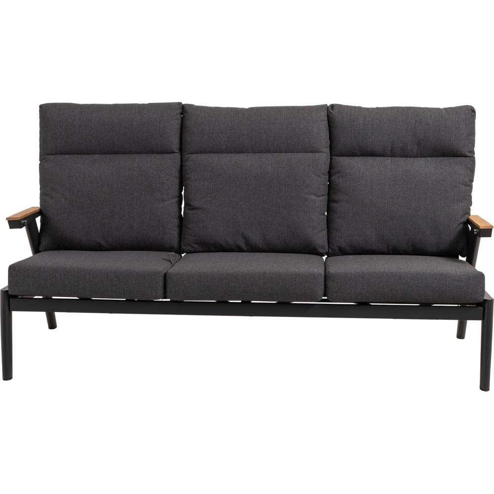 Lesli Living - Loveseat Florence - Zwart - 190x84x94cm