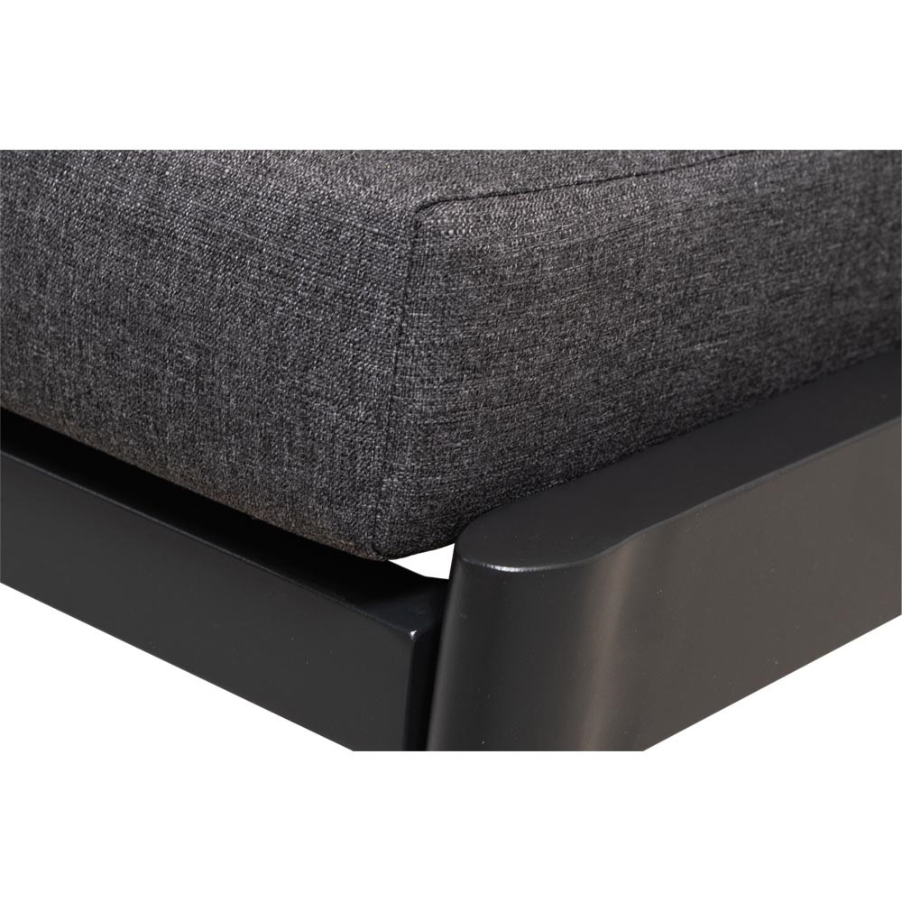 Lesli Living - Loveseat Florence - Zwart - 190x84x94cm