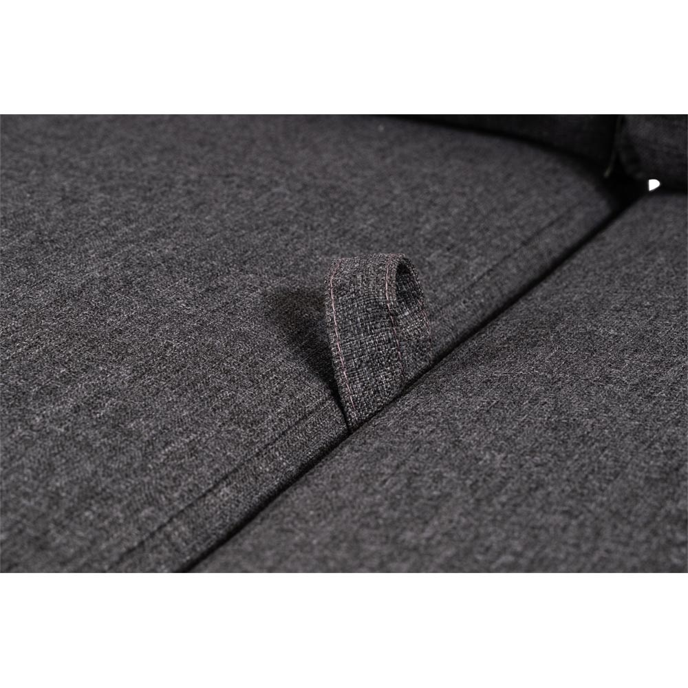 Lesli Living - Loveseat Florence - Zwart - 190x84x94cm