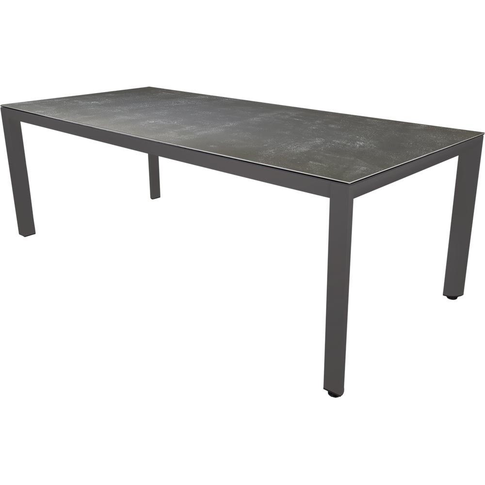 Lesli Living - Tuintafel Mojito - Antraciet - 220x100x74cm