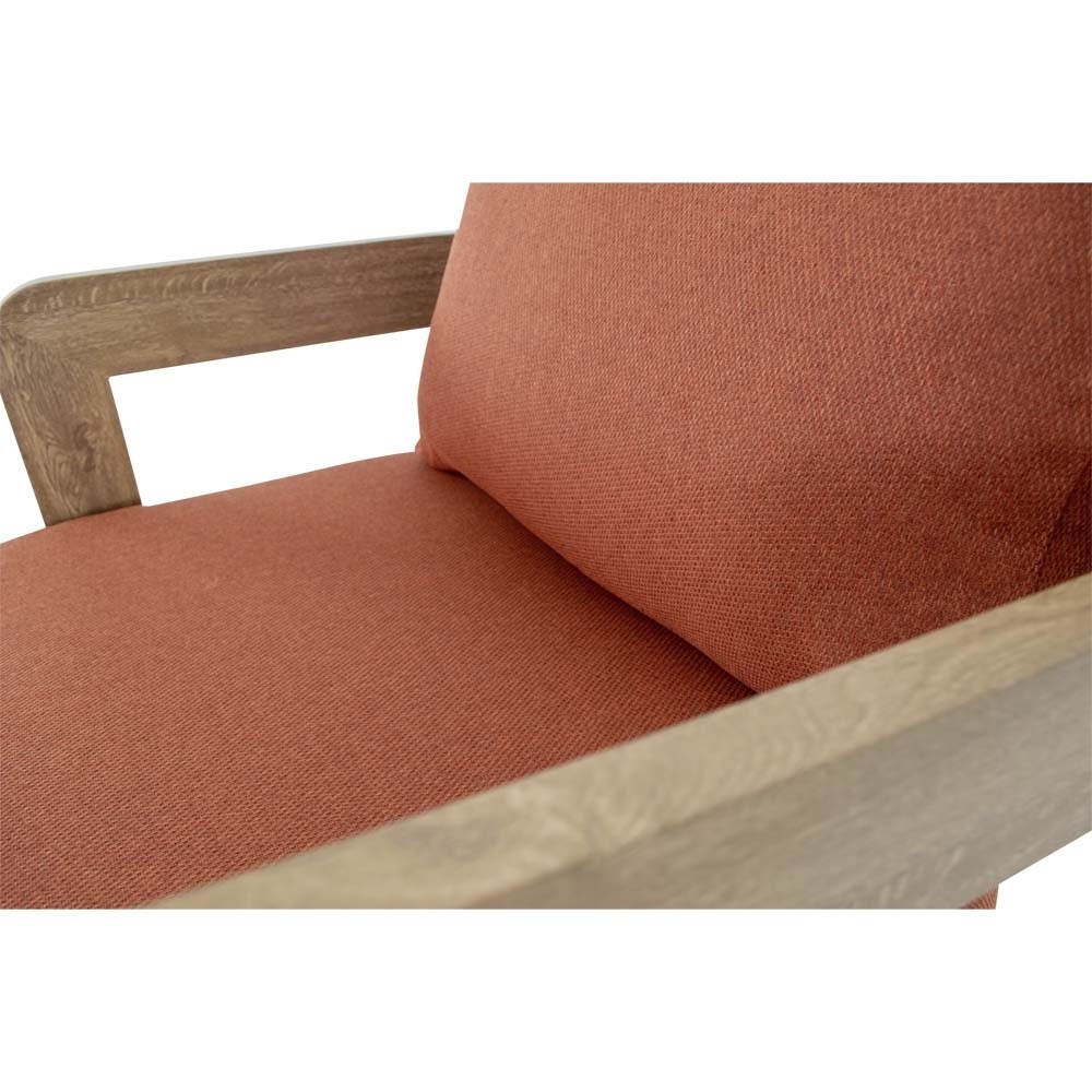Lesli Living - Loungebank Mylo - Rood - 185x72,5x66cm