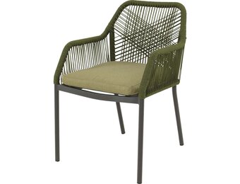 Lesli Living - Bistrostoel Akita - Groen - 56x62x81cm