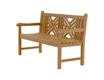 Lesli Living - Loveseat Cross - Zwart - 150x64x92cm