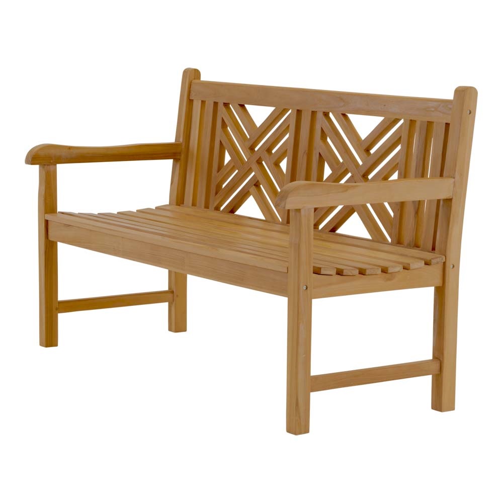 Lesli Living - Loveseat Cross - Zwart - 150x64x92cm