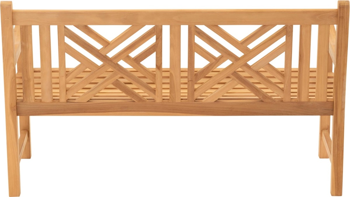 Lesli Living - Loveseat Cross - Zwart - 150x64x92cm