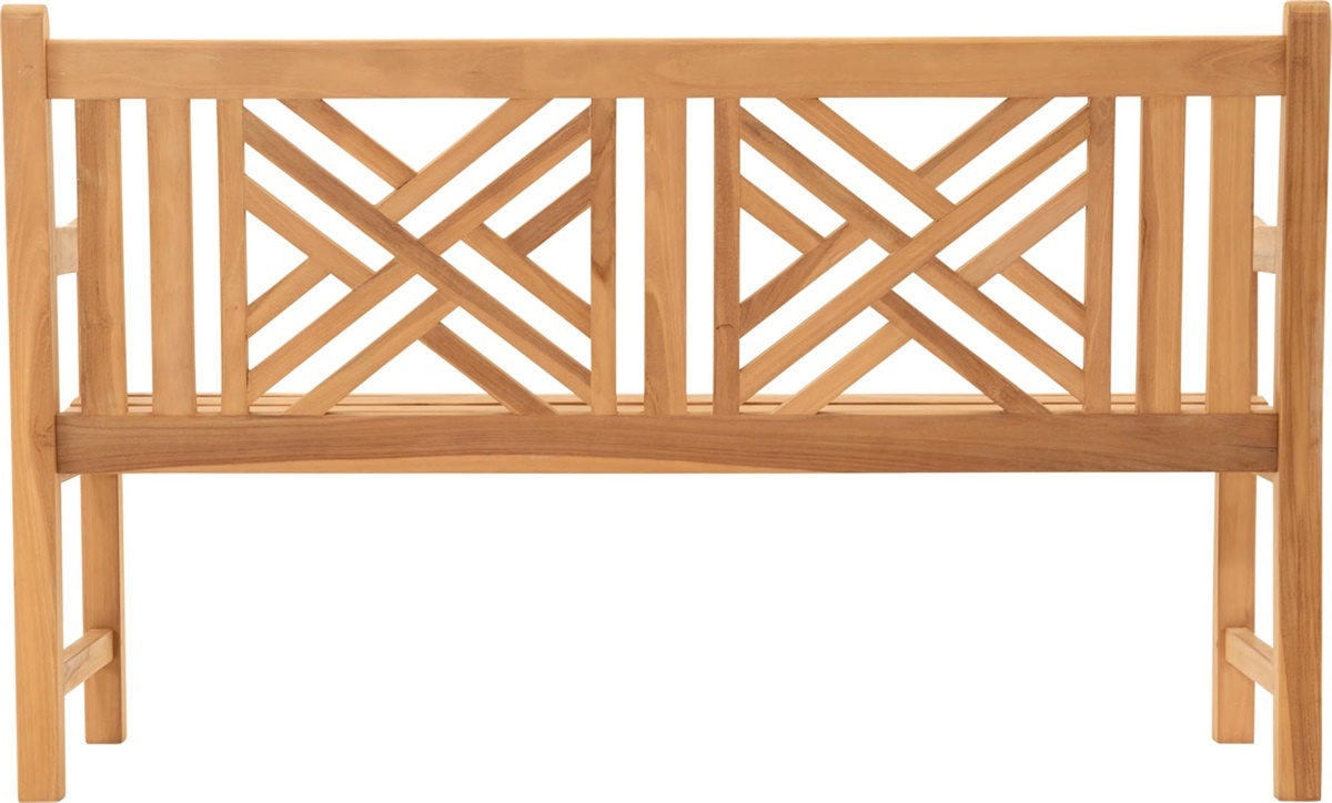 Lesli Living - Loveseat Cross - Zwart - 150x64x92cm