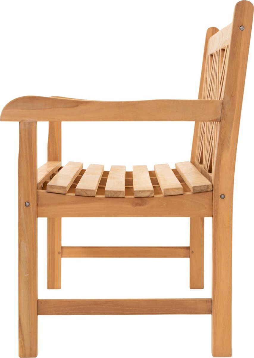 Lesli Living - Loveseat Cross - Zwart - 150x64x92cm