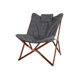 Lesli Living - Bistrostoel grijs - Zwart - 73x85x95cm