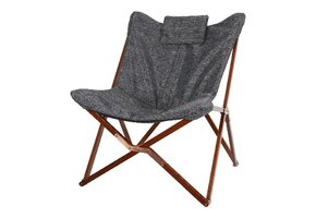 Lesli Living - Bistrostoel grijs - Zwart - 73x85x95cm