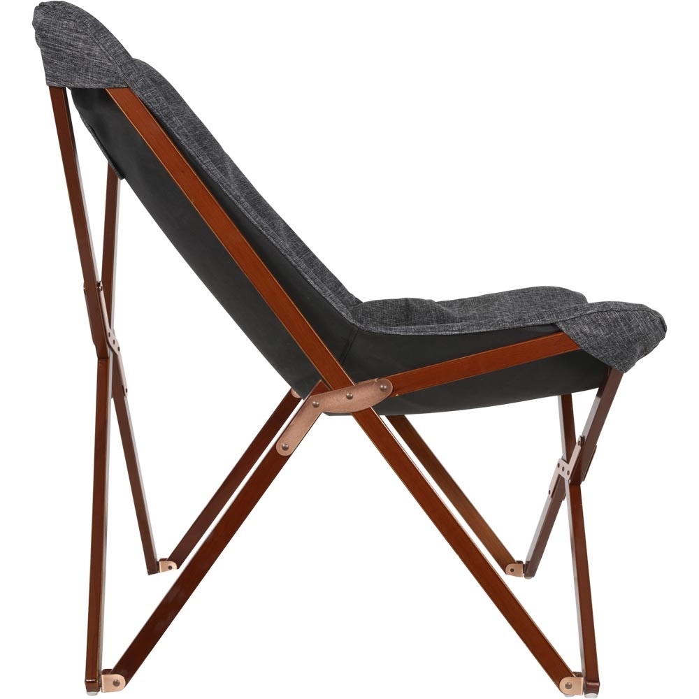 Lesli Living - Bistrostoel grijs - Zwart - 73x85x95cm