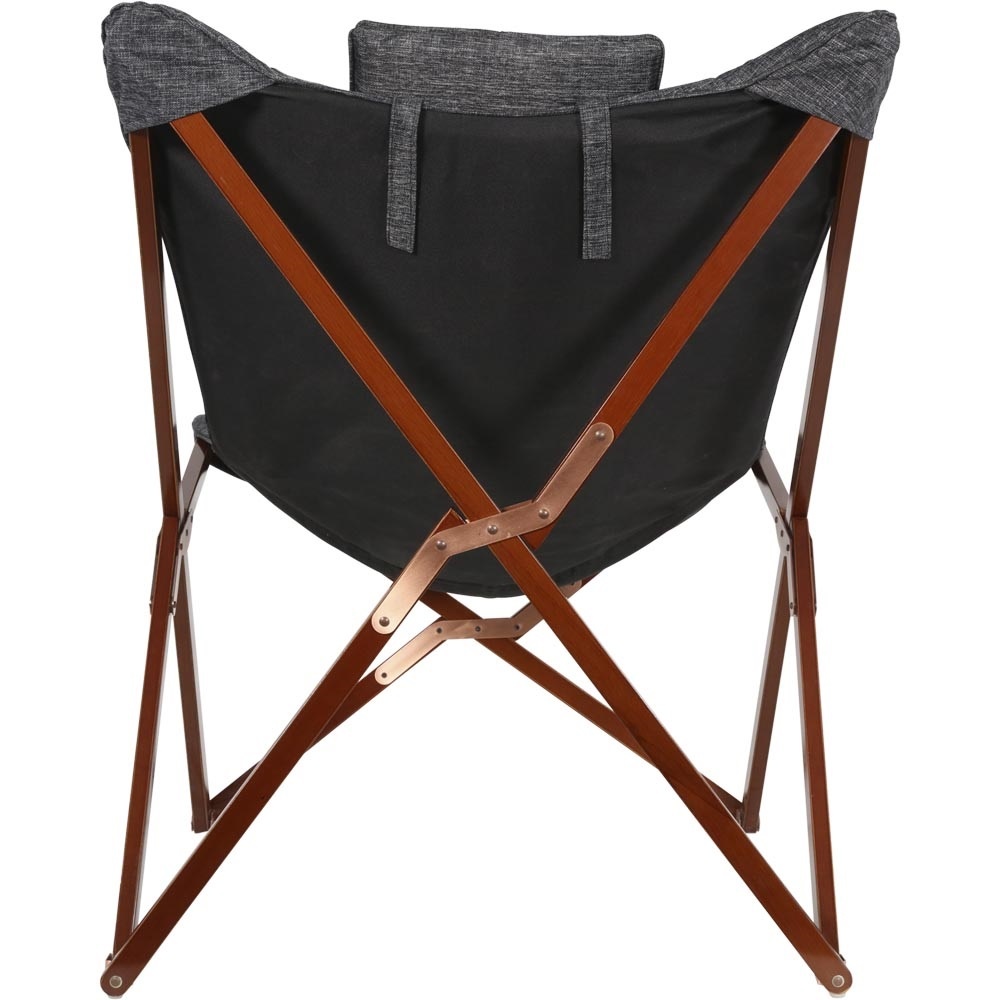 Lesli Living - Bistrostoel grijs - Zwart - 73x85x95cm