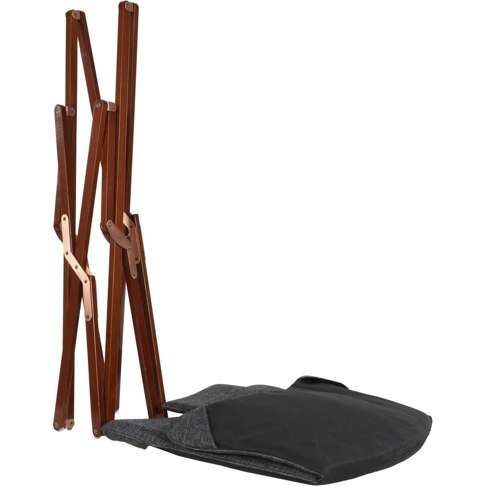 Lesli Living - Bistrostoel grijs - Zwart - 73x85x95cm