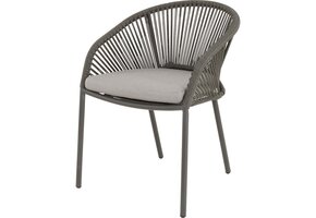 Lesli Living - Bistrostoel Hirado - Grijs - 56,5x60x74cm