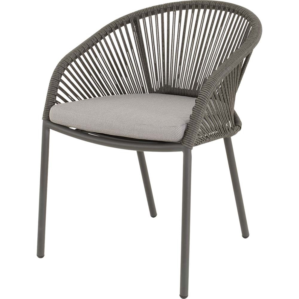 Lesli Living - Bistrostoel Hirado - Grijs - 56,5x60x74cm