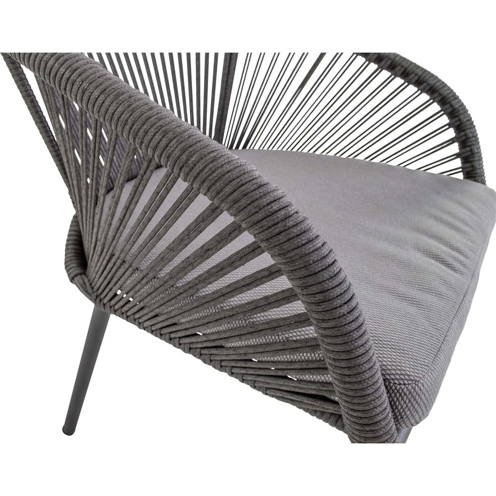 Lesli Living - Bistrostoel Hirado - Grijs - 56,5x60x74cm