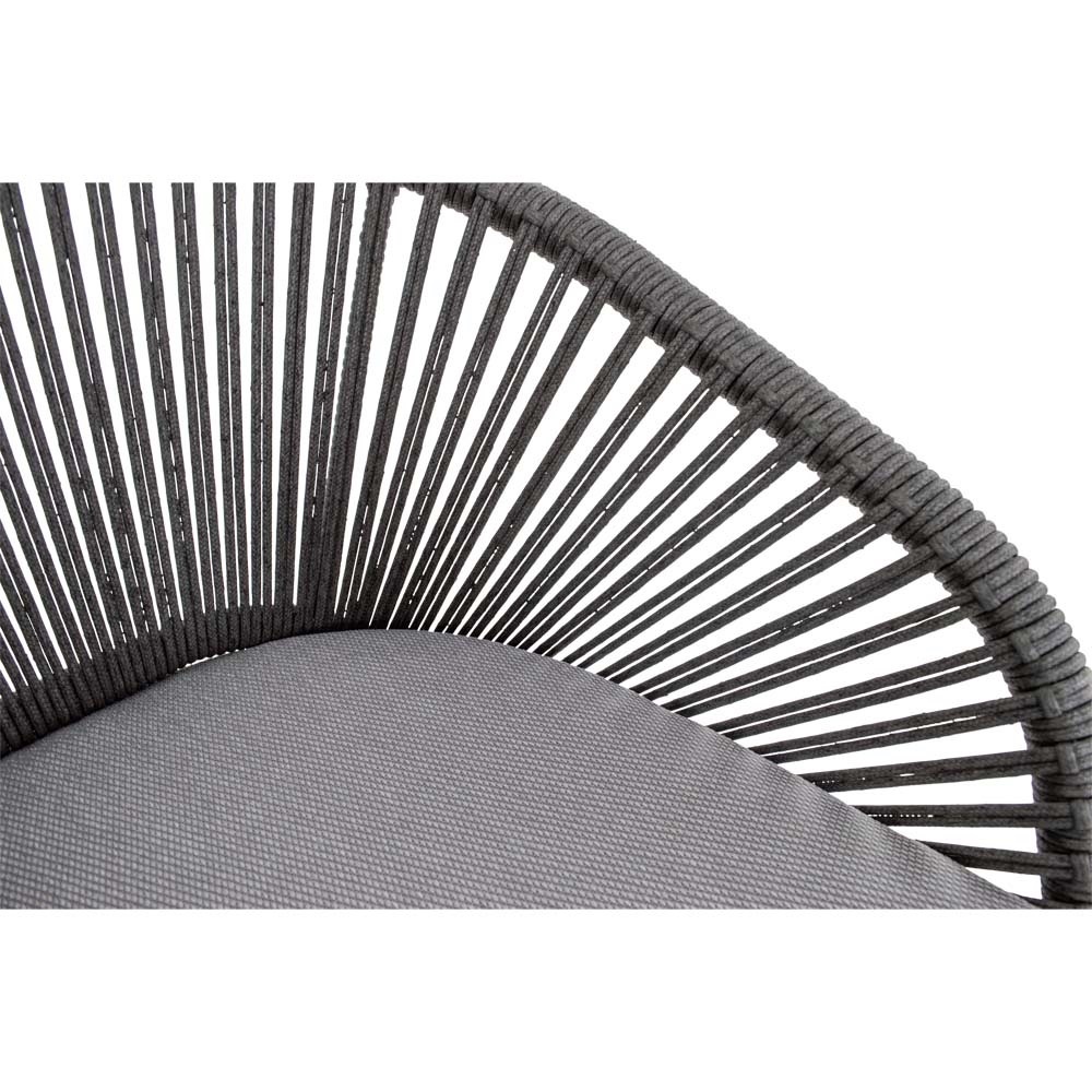 Lesli Living - Bistrostoel Hirado - Grijs - 56,5x60x74cm