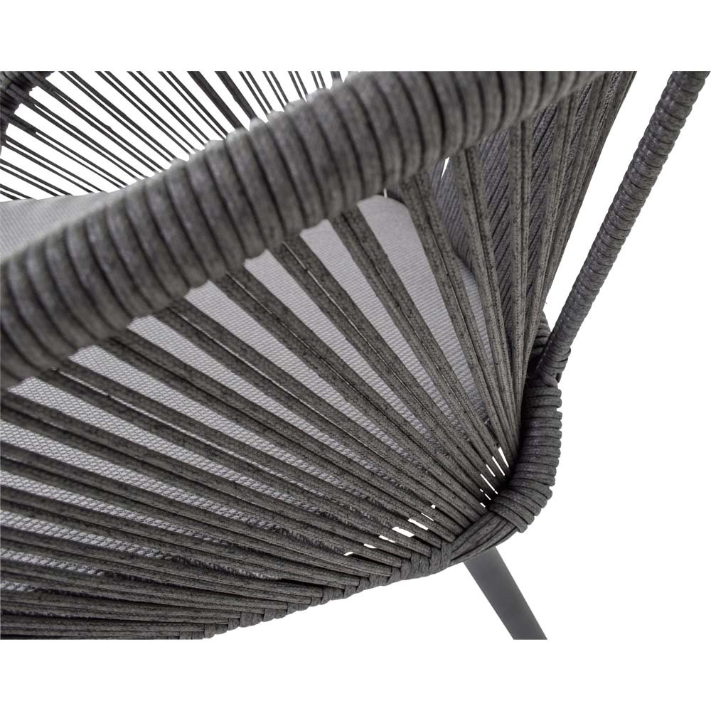 Lesli Living - Bistrostoel Hirado - Grijs - 56,5x60x74cm