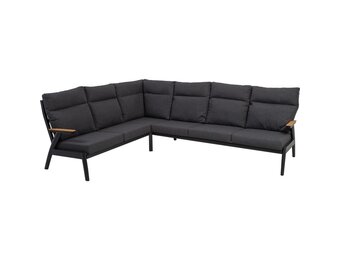 Lesli Living - Loungebank Florence - Antraciet - 200x85x94cm