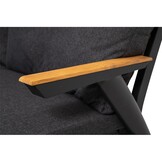 Lesli Living - Loungebank Florence - Antraciet - 200x85x94cm