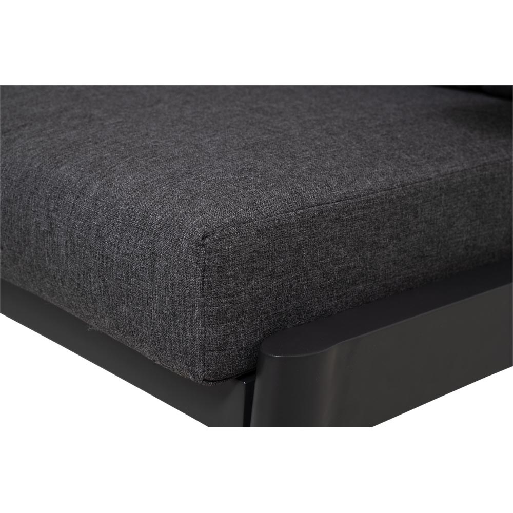 Lesli Living - Loungebank Florence - Antraciet - 200x85x94cm