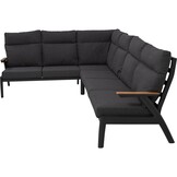 Lesli Living - Loungebank Florence - Antraciet - 200x85x94cm