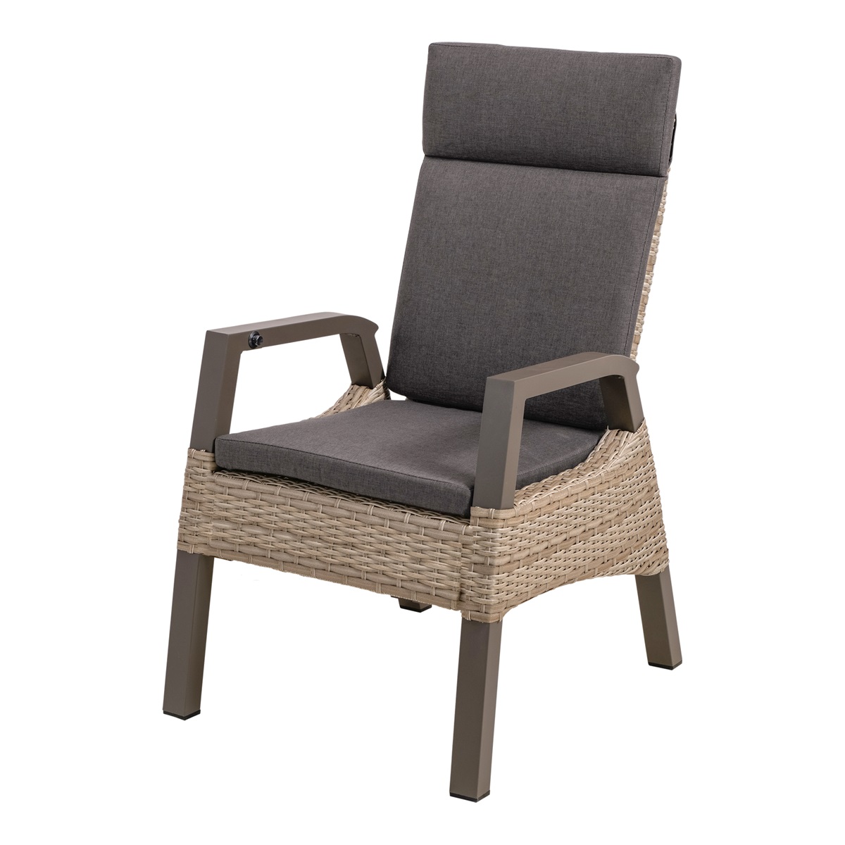 Lesli Living - Bistrostoel Treviso - Taupe - 61x78x106cm - Set van 2