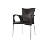 Lesli Living - Bistrostoel Bella - Zwart - 52x55x85cm
