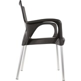 Lesli Living - Bistrostoel Bella - Zwart - 52x55x85cm