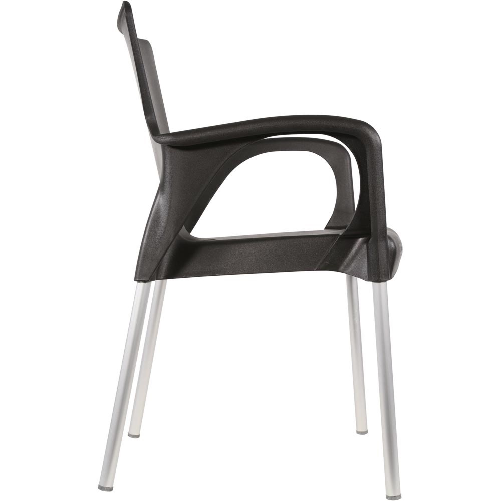 Lesli Living - Bistrostoel Bella - Zwart - 52x55x85cm