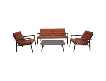 Lesli Living - Loungebank Harper - Rood - 168x76x72cm