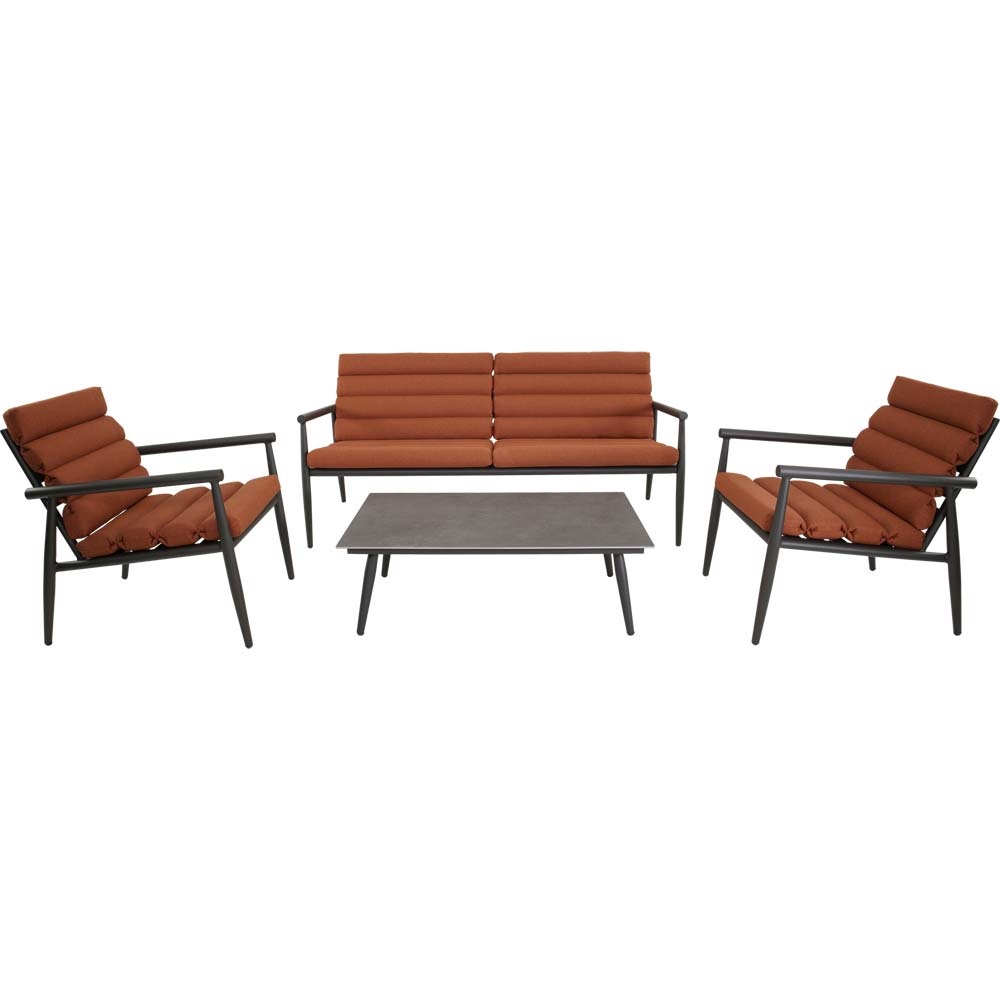 Lesli Living - Loungebank Harper - Rood - 168x76x72cm