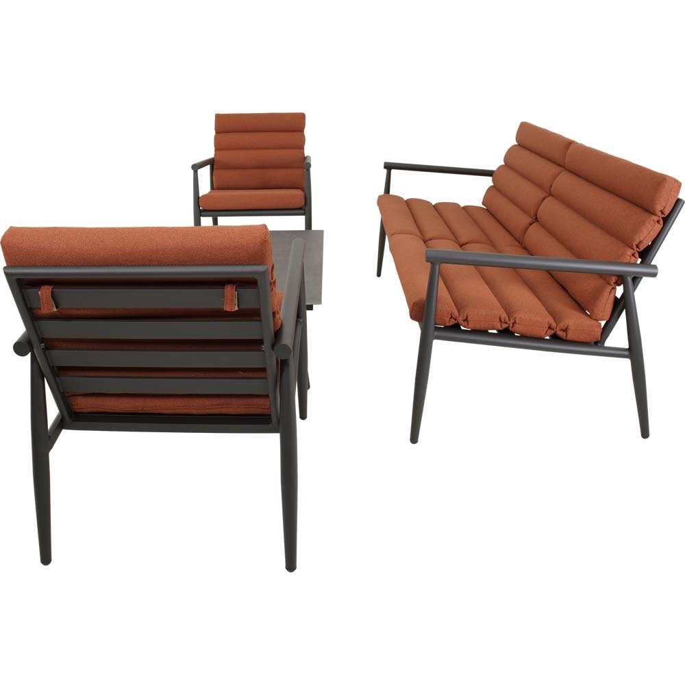 Lesli Living - Loungebank Harper - Rood - 168x76x72cm