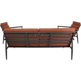 Lesli Living - Loungebank Harper - Rood - 168x76x72cm