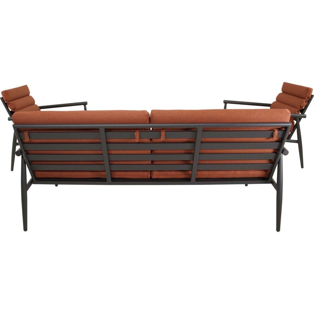 Lesli Living - Loungebank Harper - Rood - 168x76x72cm