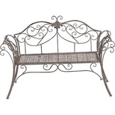 Lesli Living - Loveseat Viva la Vida - Grijs - 133x47x90cm