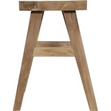 Lesli Living - Krukje teak - Zwart - 40x30x50cm