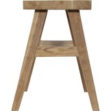 Lesli Living - Krukje teak - Zwart - 40x30x50cm