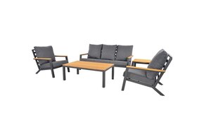Lesli Living - Loungebank Donnan - Antraciet - 175x99x79cm