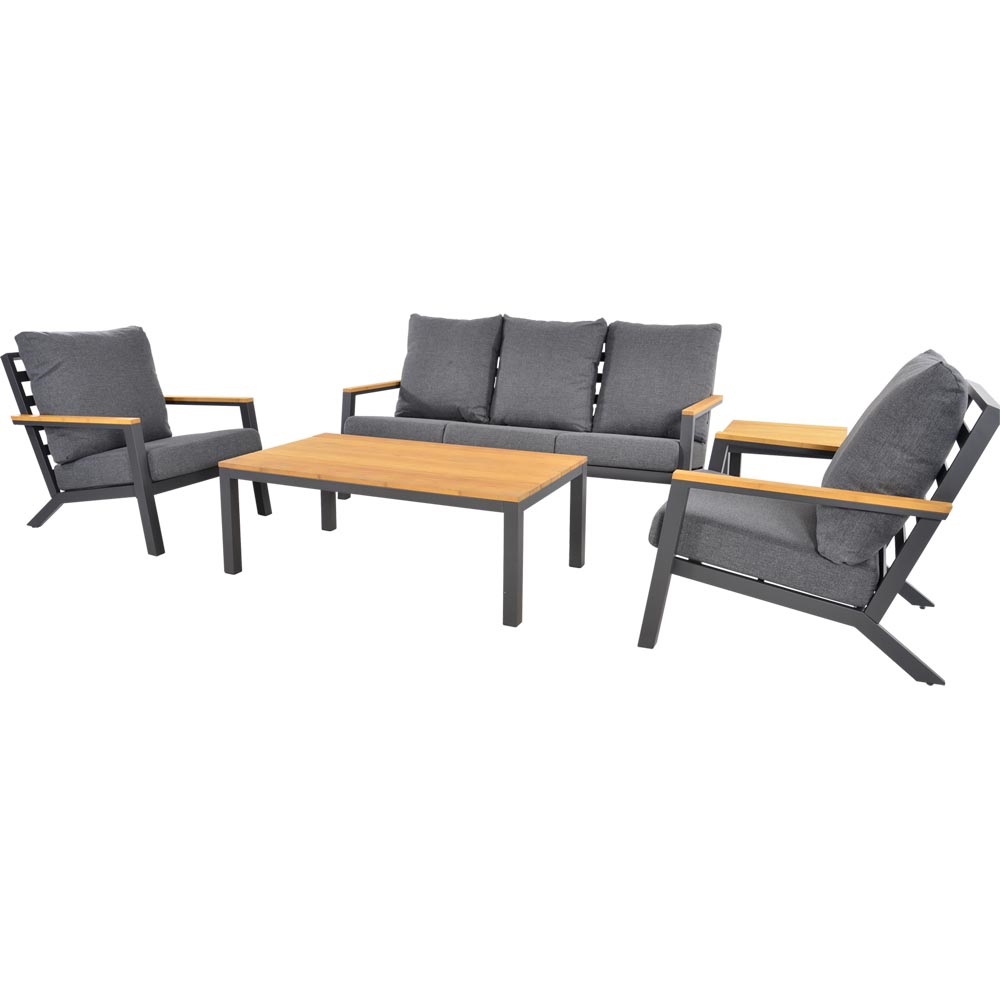 Lesli Living - Loungebank Donnan - Antraciet - 175x99x79cm