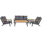 Lesli Living - Loungebank Donnan - Antraciet - 175x99x79cm