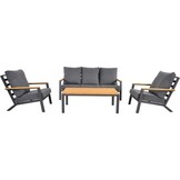 Lesli Living - Loungebank Donnan - Antraciet - 175x99x79cm