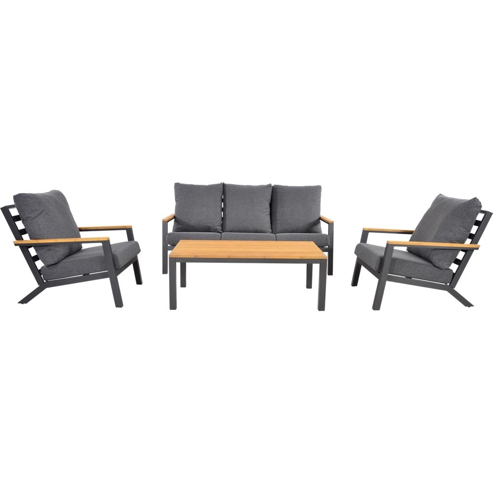 Lesli Living - Loungebank Donnan - Antraciet - 175x99x79cm