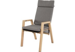 Lesli Living - Bistrostoel Acari - Grijs - 59x65,5x112cm