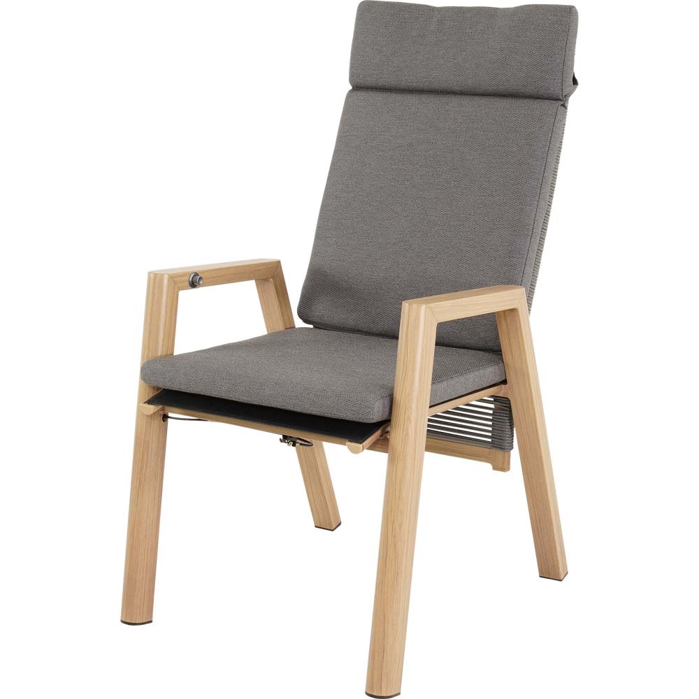 Lesli Living - Bistrostoel Acari - Grijs - 59x65,5x112cm