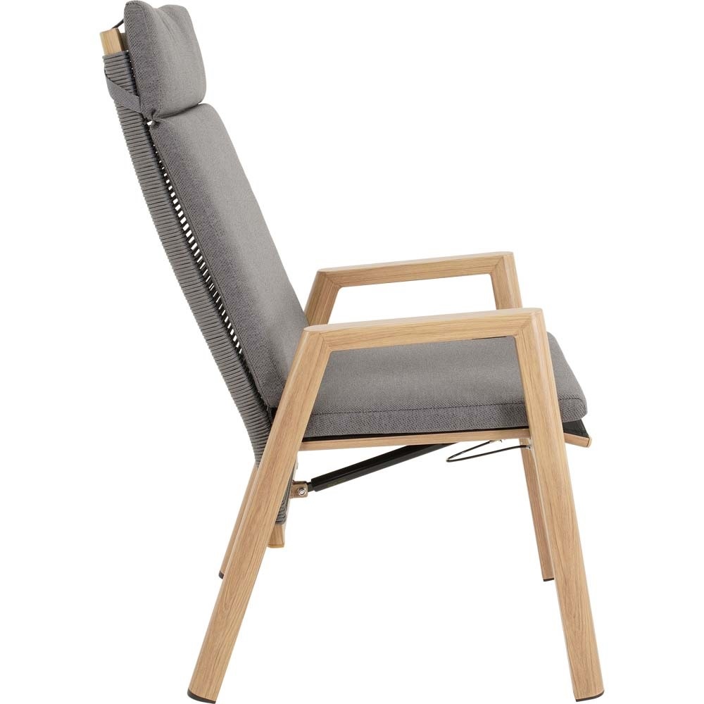 Lesli Living - Bistrostoel Acari - Grijs - 59x65,5x112cm